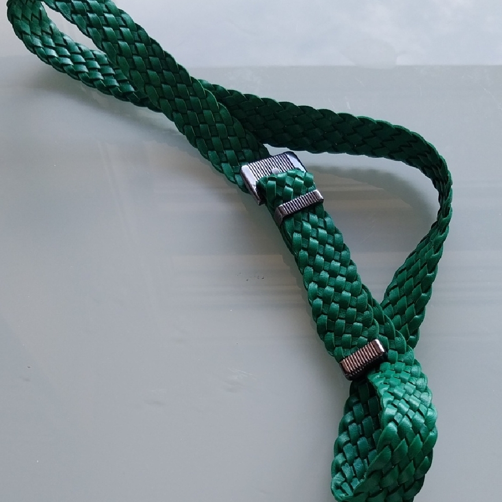 Jil Sander Vintage 80s Woven Leather Belt